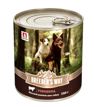 Зоогурман Breeder's Way консервы для взрослых собак с говядиной