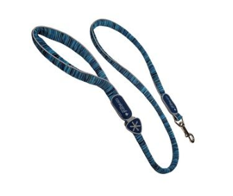 СКИДКА Cortina (Coralpina) мягкий поводок для собак POWERMIX, голубой меланж