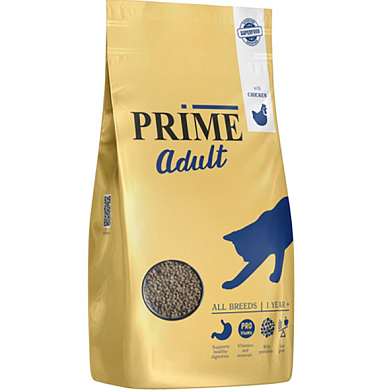Prime Adult сухой корм для взрослых кошек, с курицей