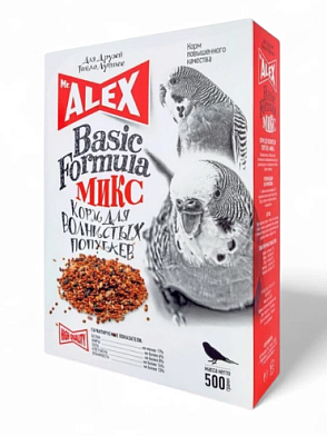 Mr.Alex сухой корм для волнистых попугаев (basic mix)