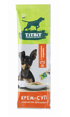 TiTBiT лакомство для собак Крем-суп с кусочками индейки