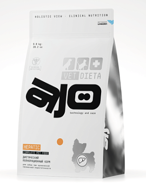 AJO Vet Dieta Hepatic Корм сухой для собак при хронической печеночной недостаточности