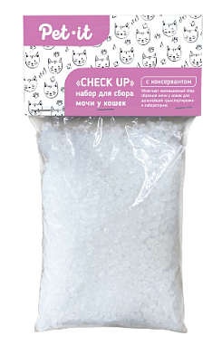 СКИДКА Pet-it набор для сбора мочи у кошек «Check up», с консервантом