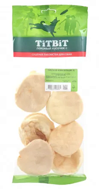 TiTBiT лакомство для собак галеты из кожи большие XL