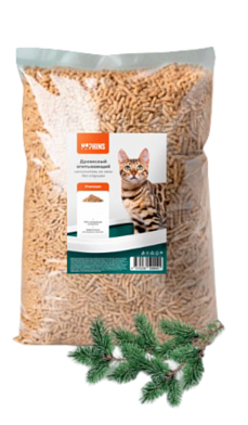 NAPKINS Древесный впитывающий наполнитель для кошек с ароматом хвои, 100% натуральный, premium forest, без пыли