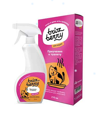 Brizberry Спрей для кошек приучение к туалету